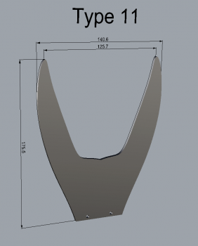 Light-Blade Type 11 inkl. Halter (55mm Aufnahme)